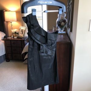 Black one shoulder dress-